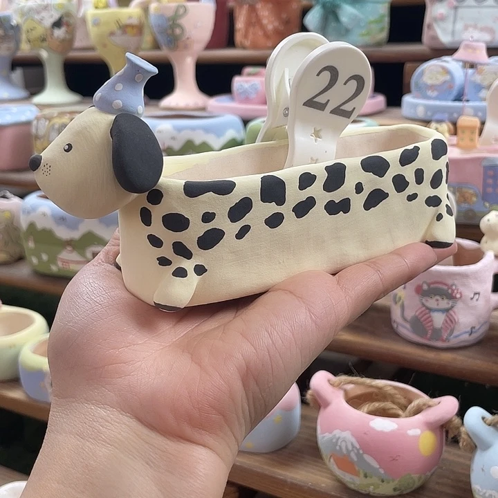 22….手工手绘花盆