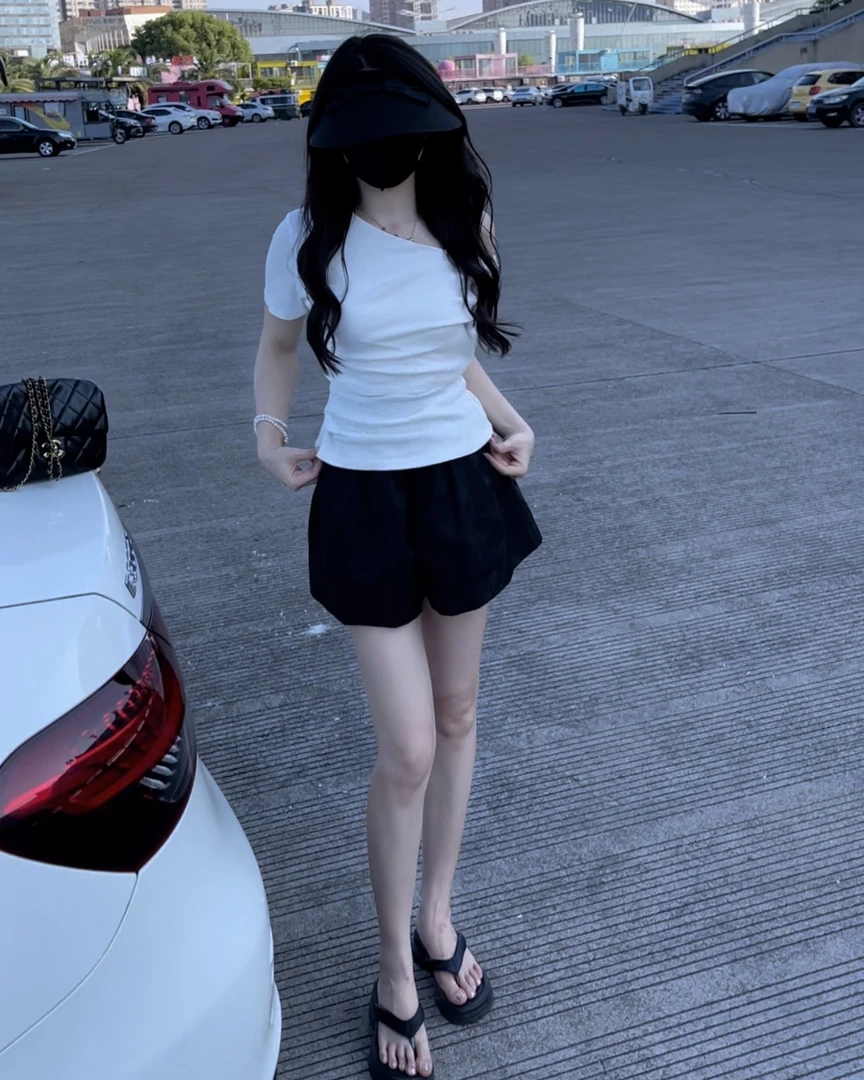 显瘦透气常规款百搭均码T恤设计感百搭套装