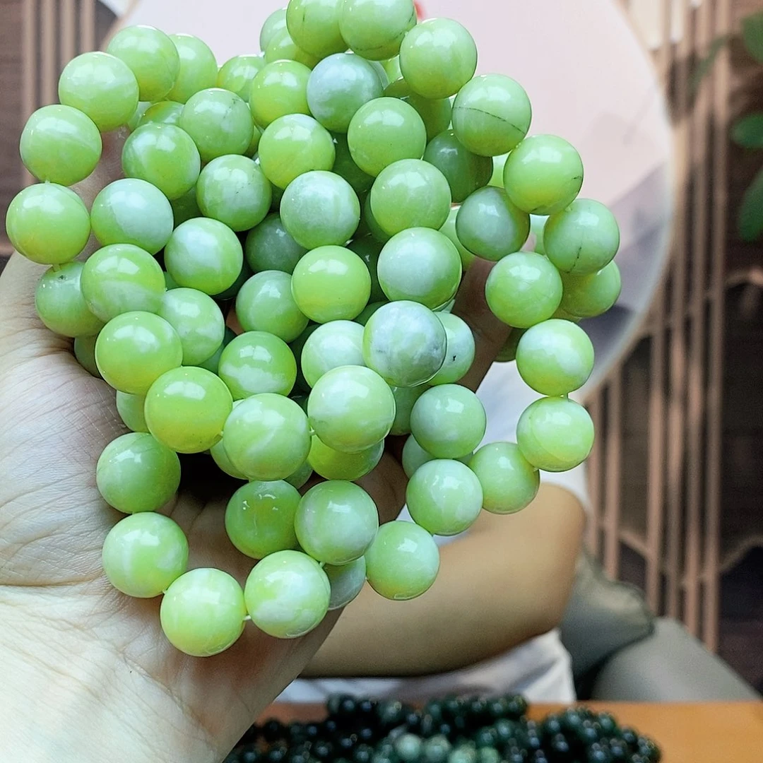 蛇纹石玉未镶嵌手串多样性随机发一