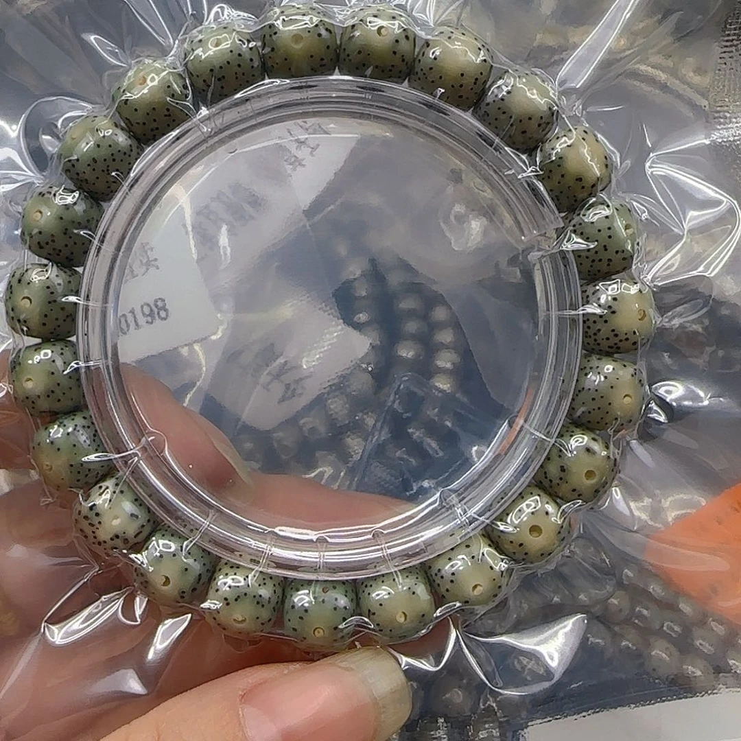 星月菩提手串60哈哈绿星月菩提1.0桶单圈