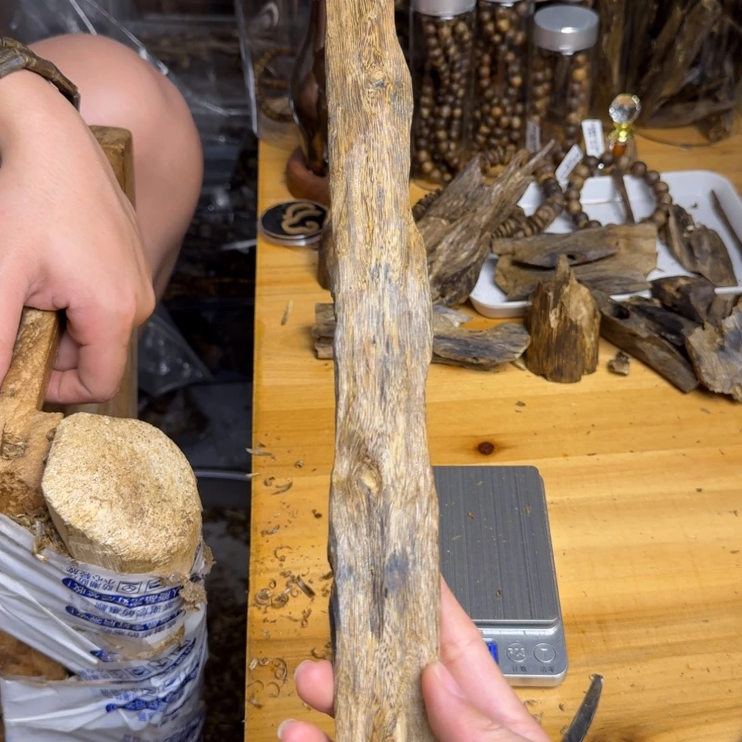 沉香沉香碎屑白棋品种块料59克