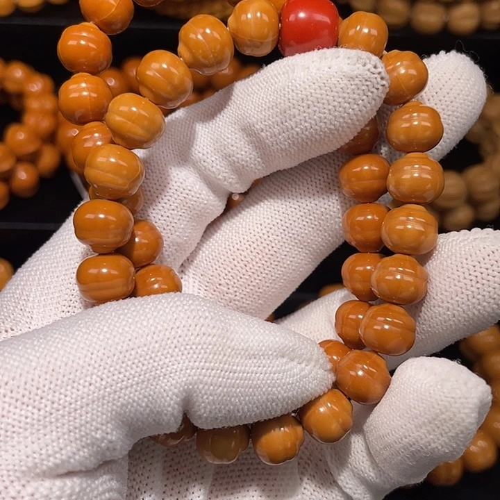 默***默猴头核桃手串猴头