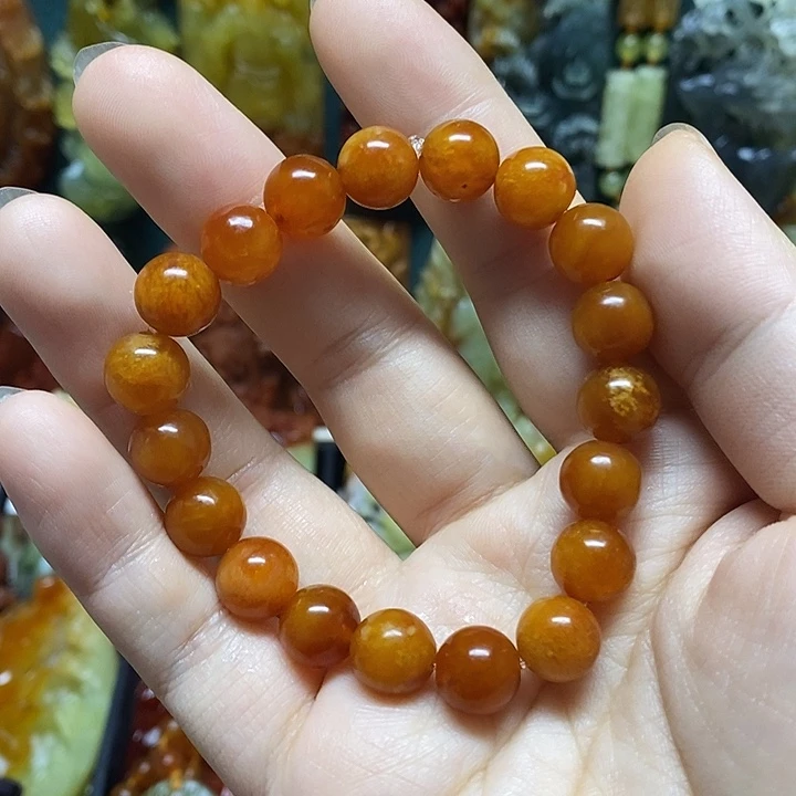 蛇纹石玉未镶嵌手链