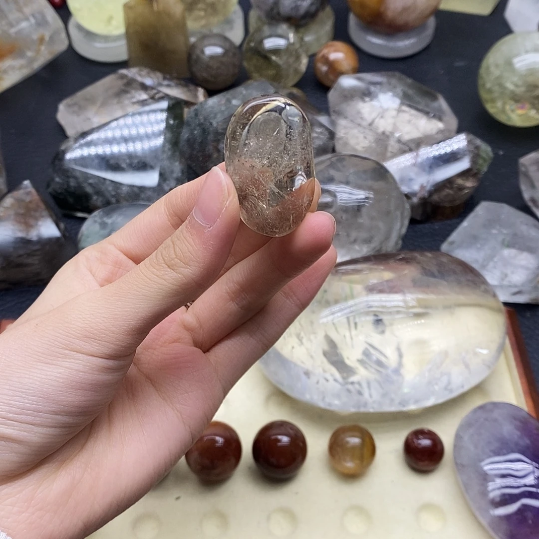 未镶嵌水晶珠宝半成品144水晶石