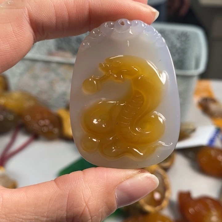 玛瑙/玉髓吊坠(不含链)未镶嵌