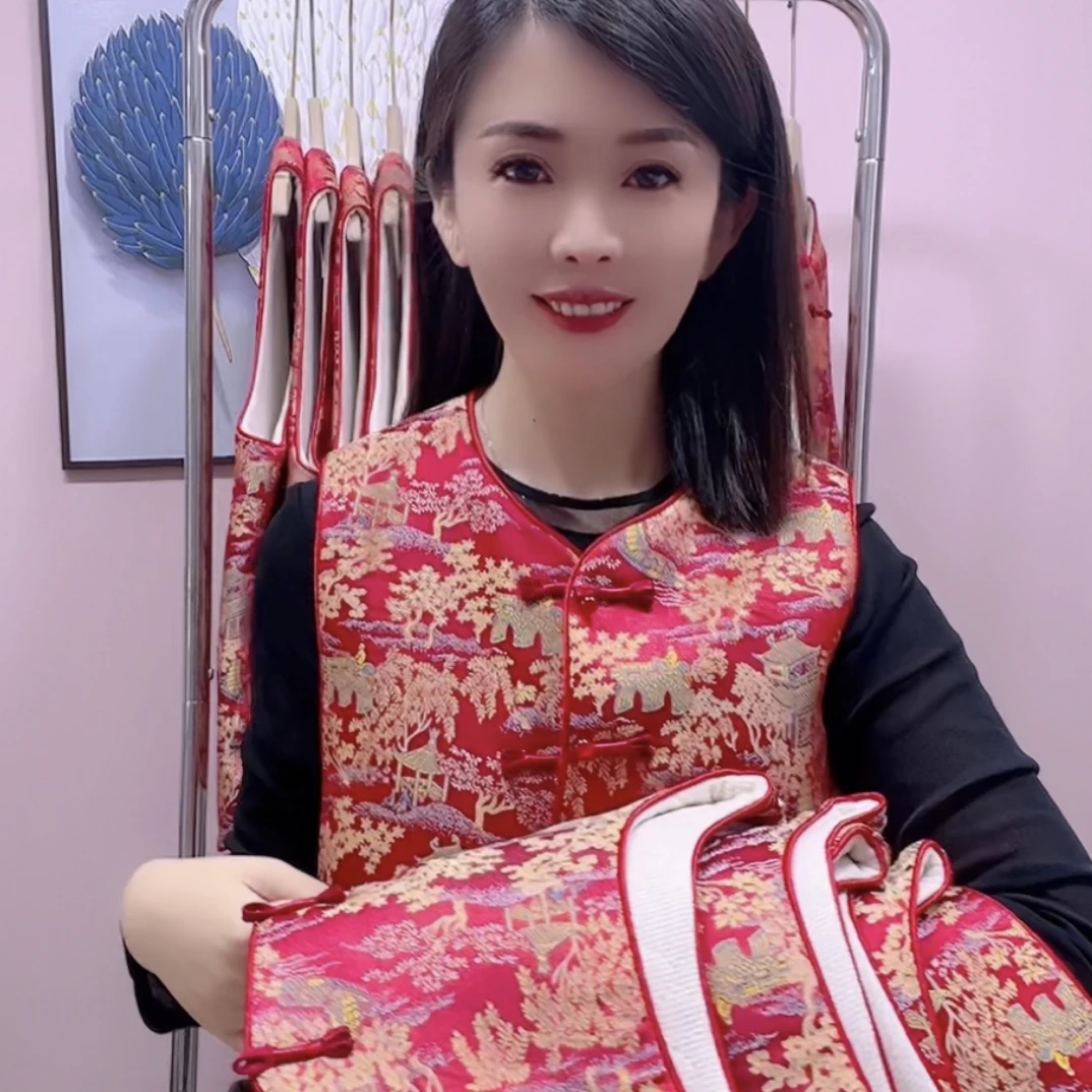 （加棉）新款山水阁楼国风马甲气质百搭