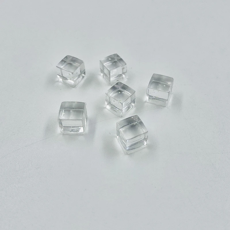 （许愿+对碰+欧六子）高透夜光细闪8mm星空小方块diy摆件创意