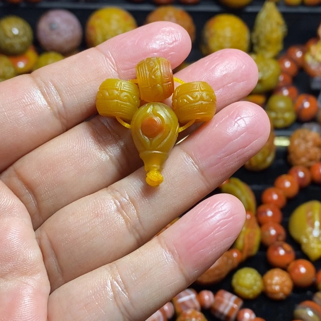 川***）玛瑙/玉髓未镶嵌战国红