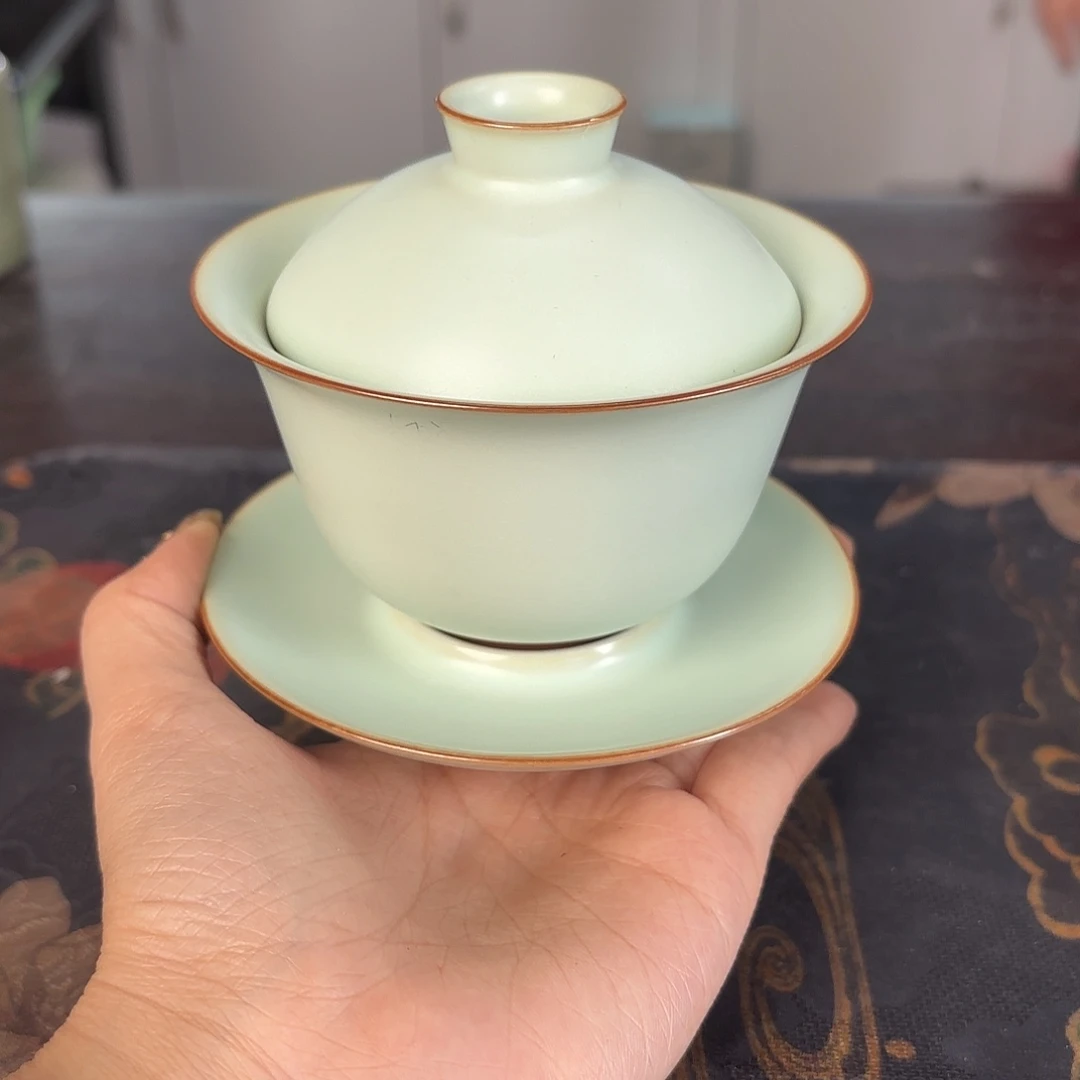 龙泉云间青瓷小米茶器