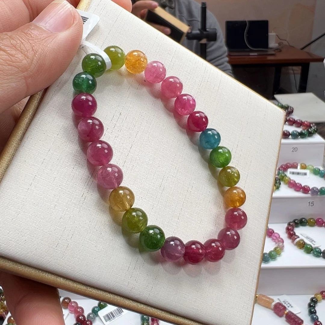 碧玺手串未镶嵌7.5mmmmmmm