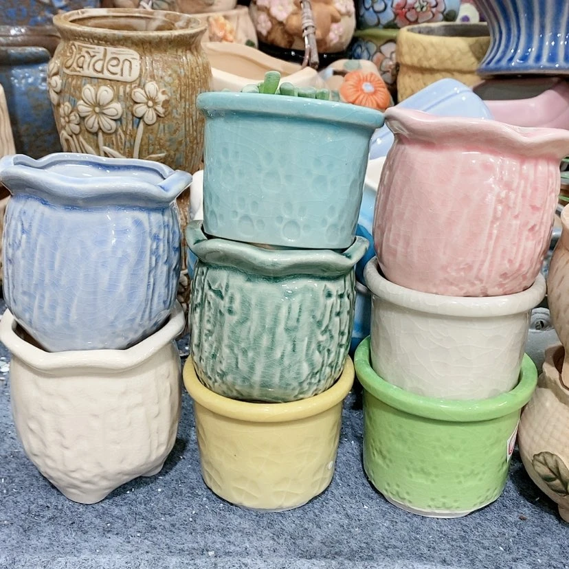 【闪购商品】红陶陶瓷花盆，多肉花盆