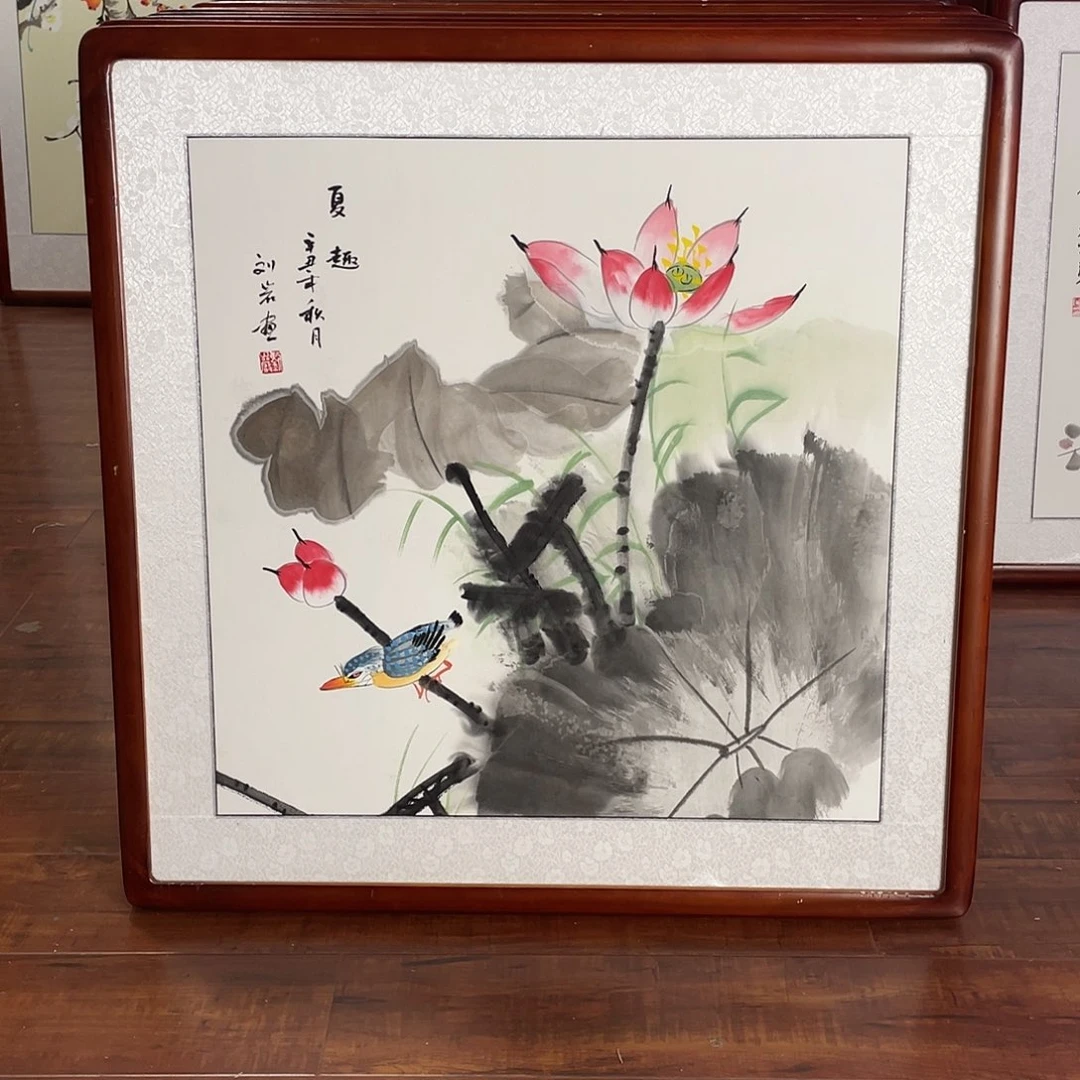 国画带框尺寸63*63厘米