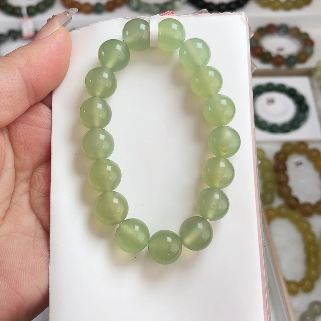 未镶嵌岫玉手链卡12