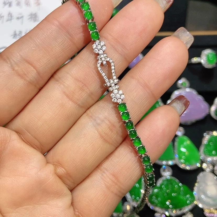 【闪购商品】翡翠手链未镶嵌天然翡翠