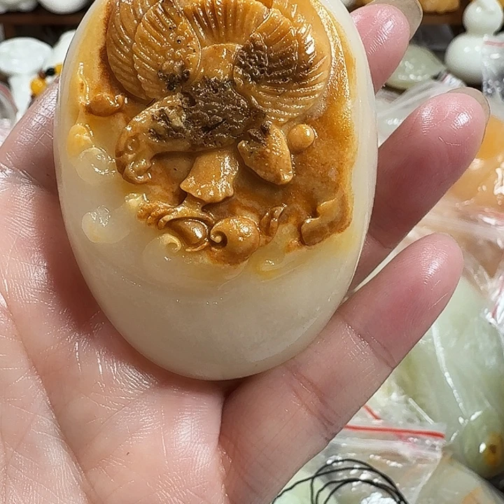 惜***缘砖雕石头手把件不退不换