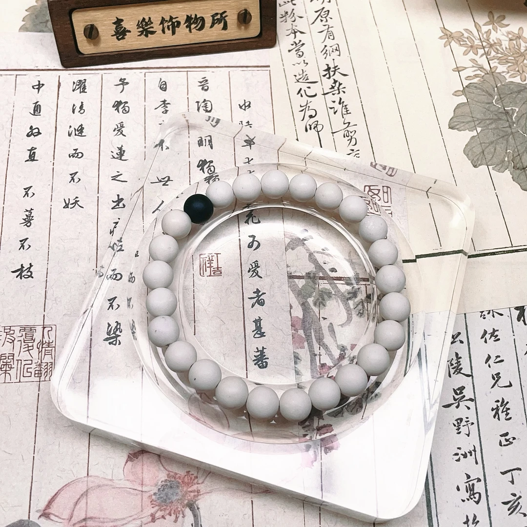 非金属玻璃手链 磨砂彩色本色琉璃手串 情侣 闺蜜