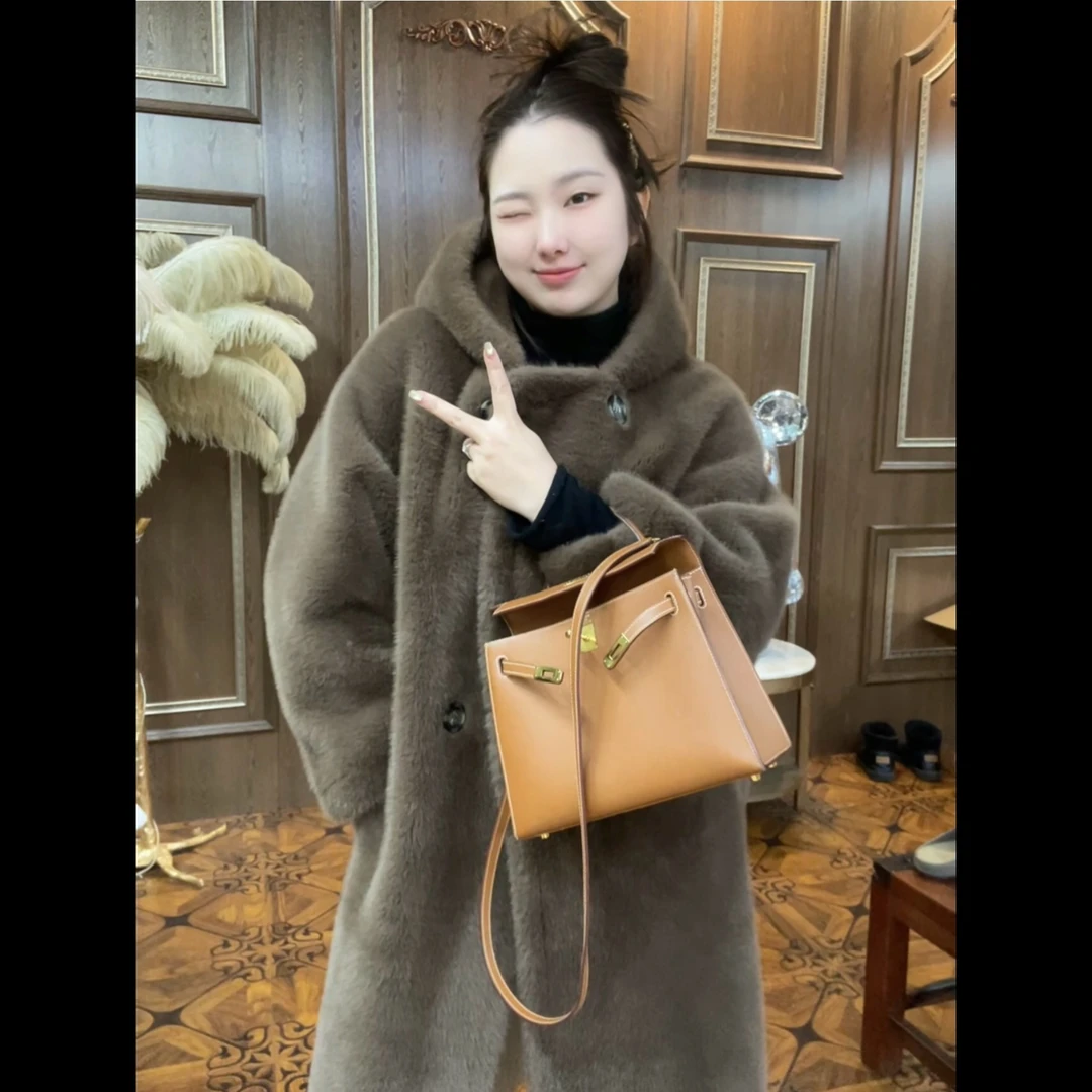 茉莉-M家连帽翻领大衣