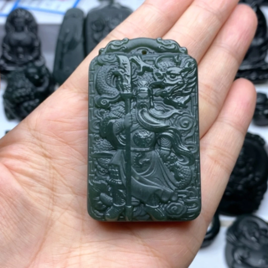 【闪购商品】颈饰未镶嵌和田玉双面雕刻