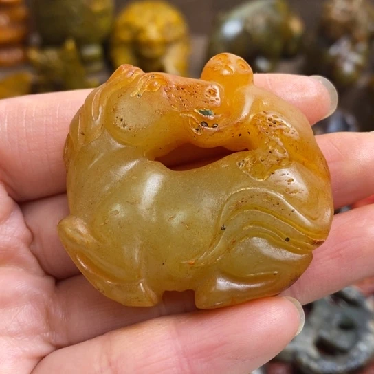 蛇纹石玉未镶嵌颈饰122