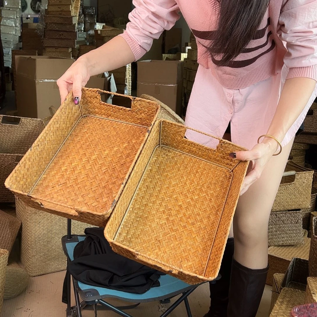 草编包/草编收纳盒微瑕疵