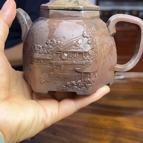 戬谷龙窑柴烧茶壶7