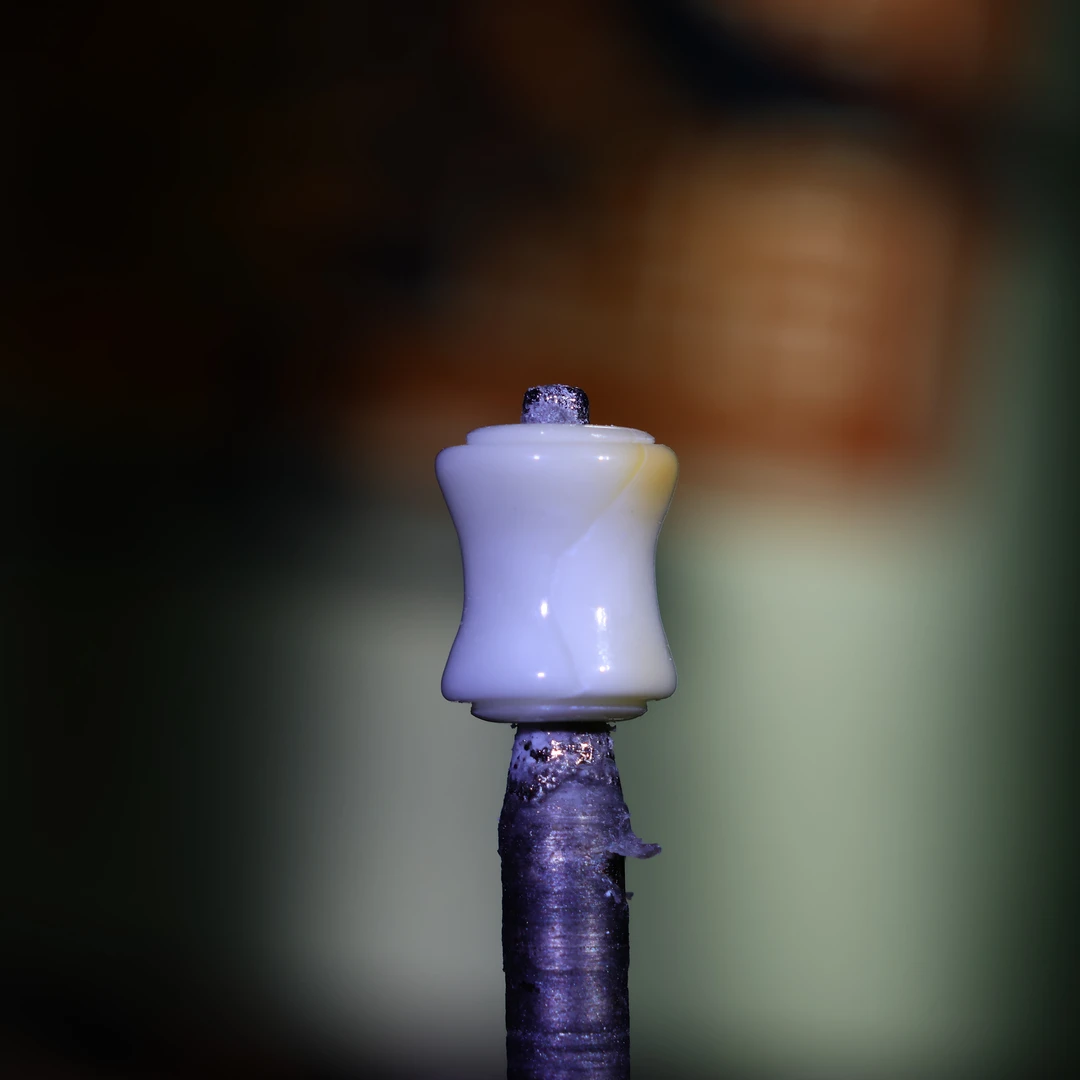 蜜蜡线束隔珠珠子天然原矿一物一图瓷白浓蜡蜜蜡配饰4.6*5.6/A132