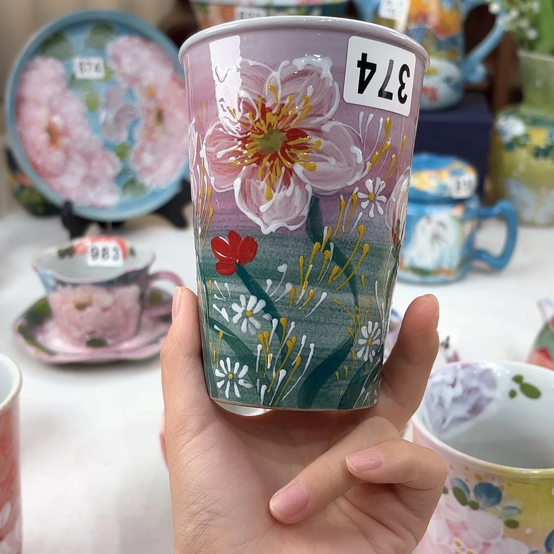 景德镇手绘高温釉下彩陶瓷茶具