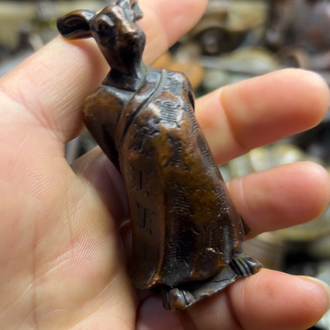 铜摆件欢迎欢迎你