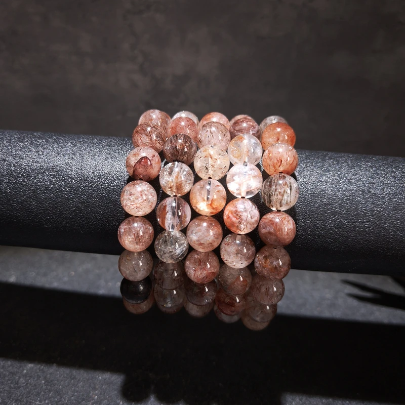 【黑胖珠宝】 H0783  天然水晶黑金超手链 多样性发其一