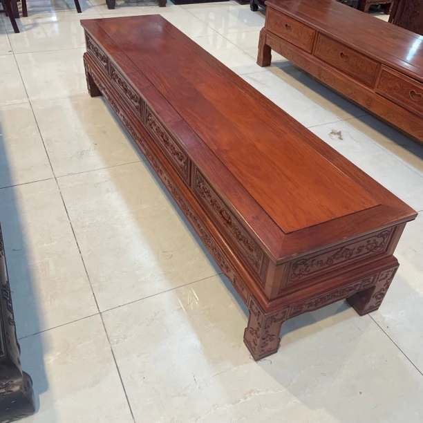 国标红木缅甸花梨大果紫檀电视柜 榫卯 家用