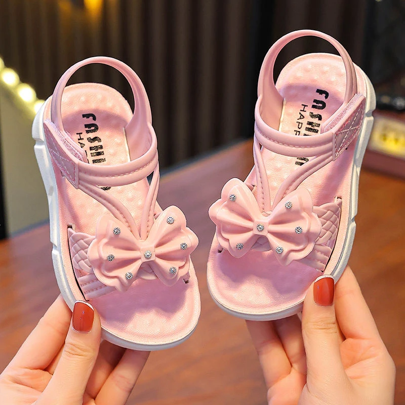 儿童宝宝夏季软底防滑时尚网红小公主韩版小女孩童鞋女童公主风时