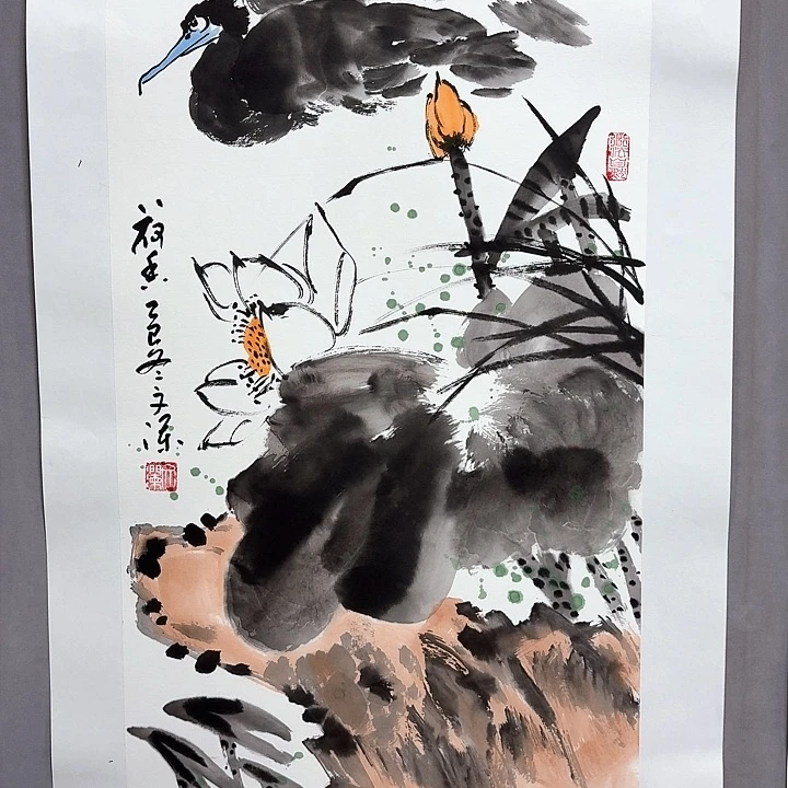 国画亲笔手绘放心去藏