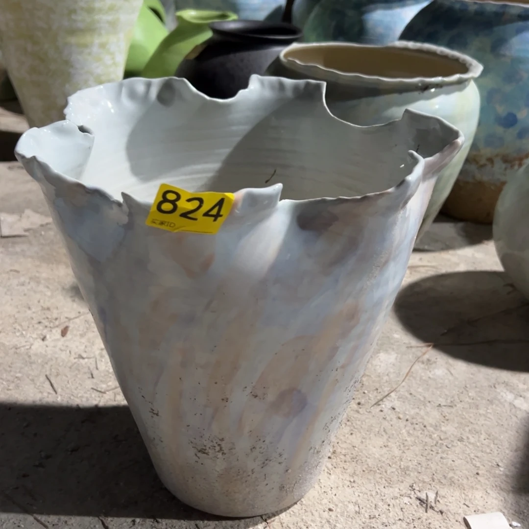 瓷片824高29口26已打孔微瑕