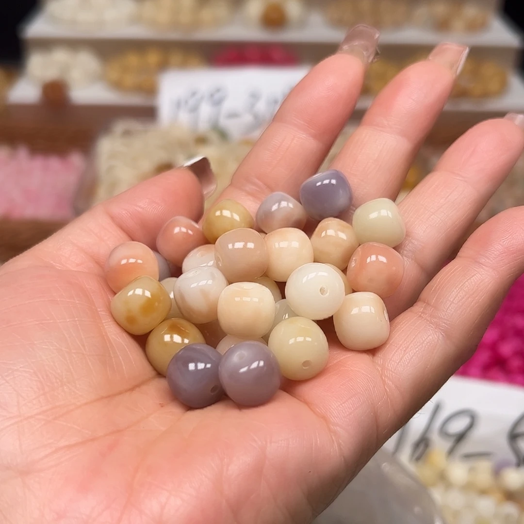 菩提根/象牙果手串卡12非料花皮桶110颗