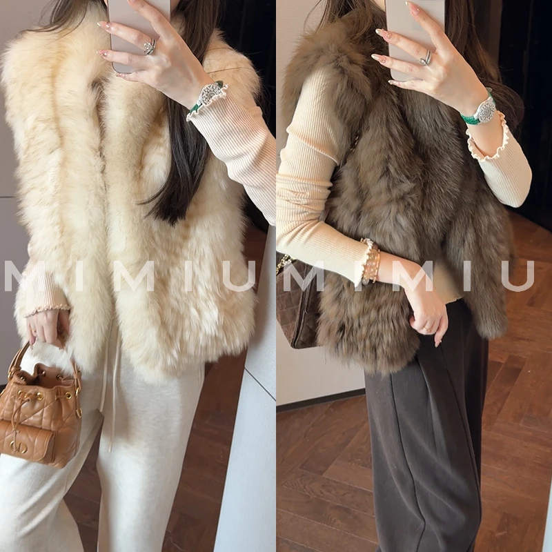 【mimius】喵喵 高奢芬兰进口SagaFurs皇冠级V字狐狸毛马甲 G10147