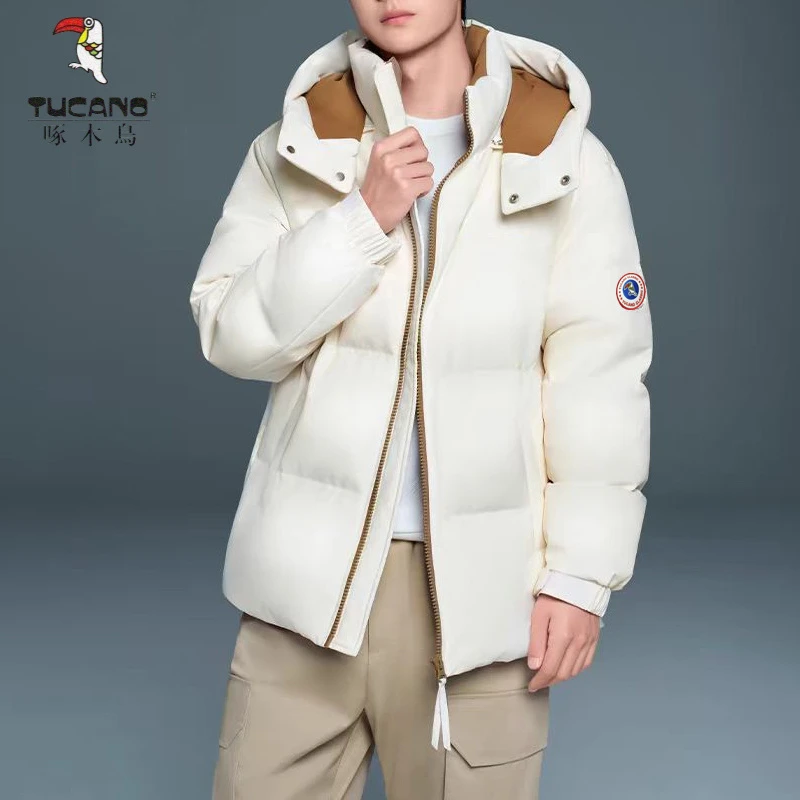 TUCANO/啄木鳥INS潮流情侣面包服冬季保暖加厚男士外套连帽棉衣男