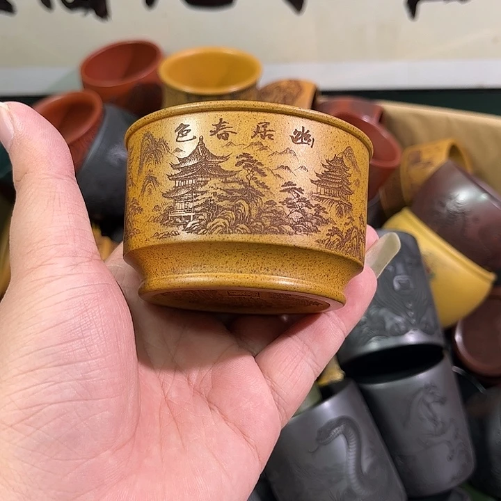 茶杯紫砂全手工紫砂主人杯