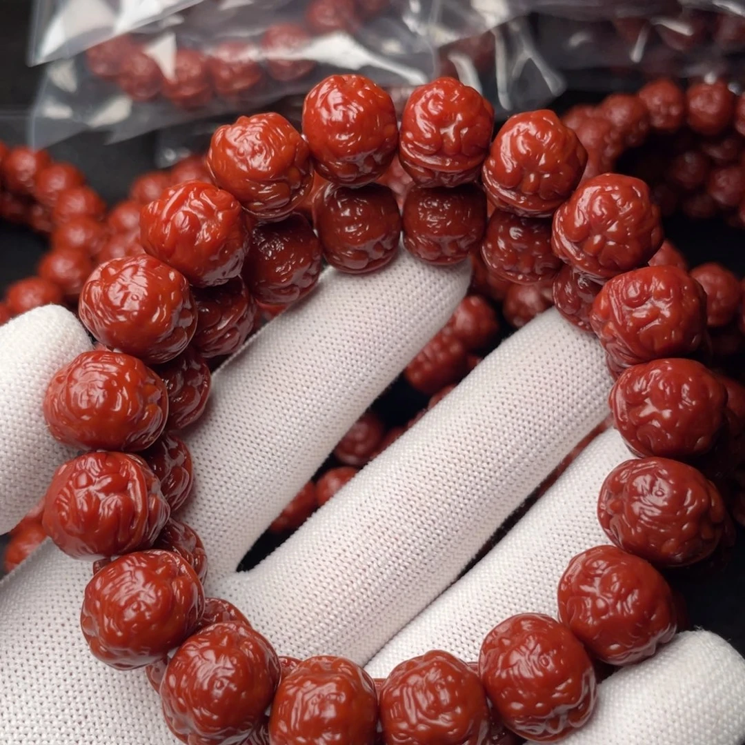 会***鱼猴头核桃手串蟾王