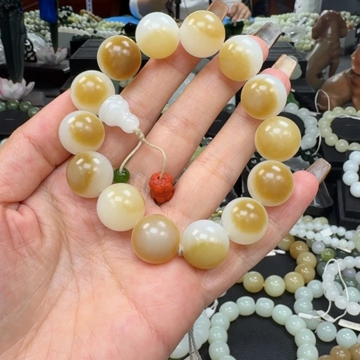 饮***源和田玉未镶嵌手链