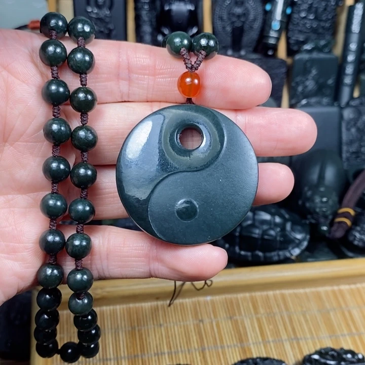 和田玉（青玉）颈饰未镶嵌