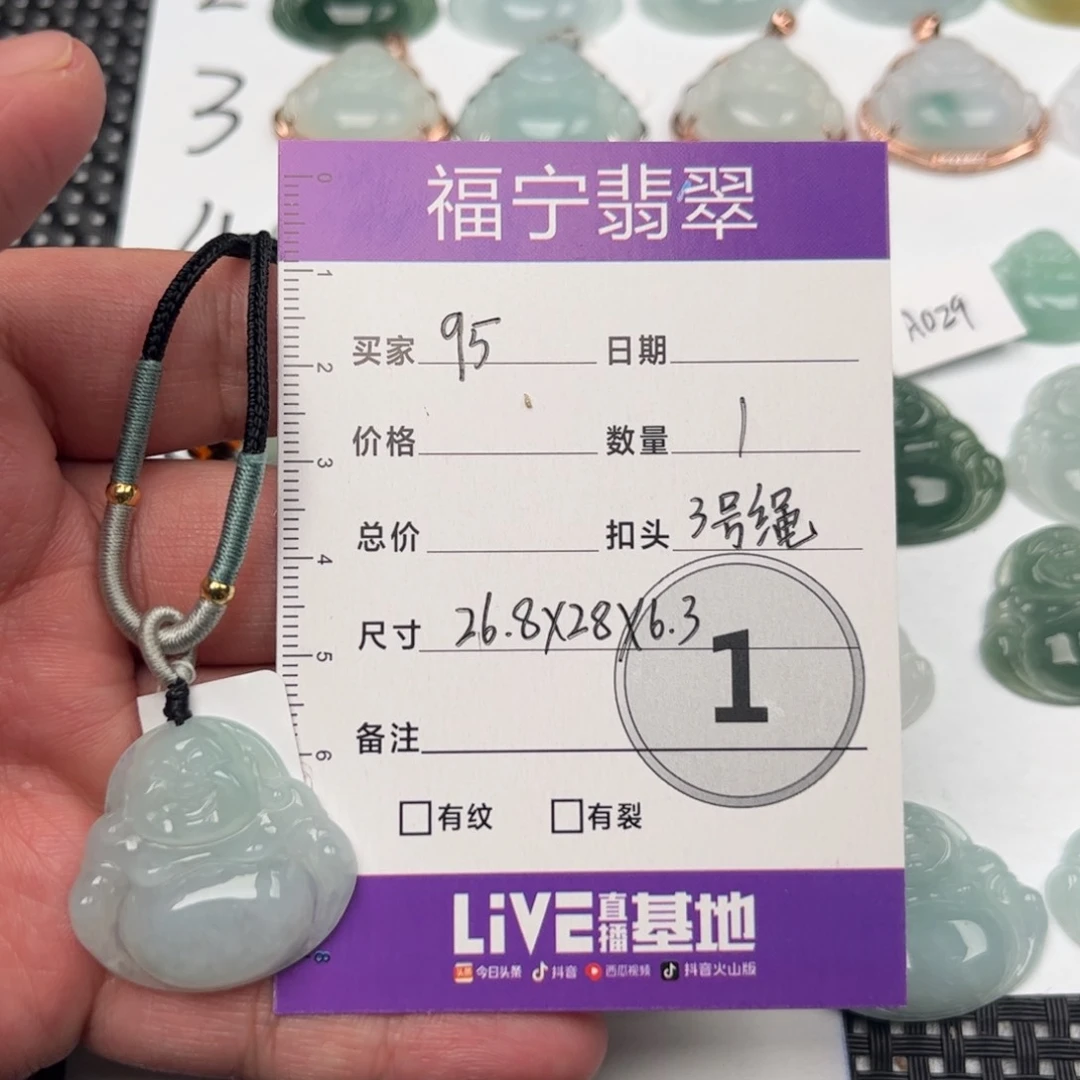 翡翠颈饰未镶嵌吊坠