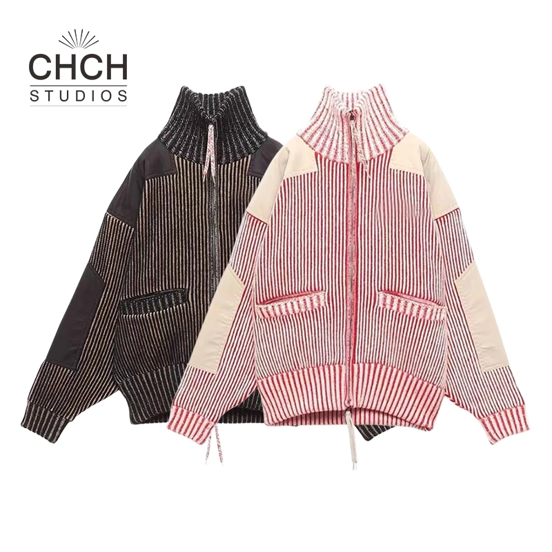 RAQWT11308设计感时尚星球百搭针织开衫外套