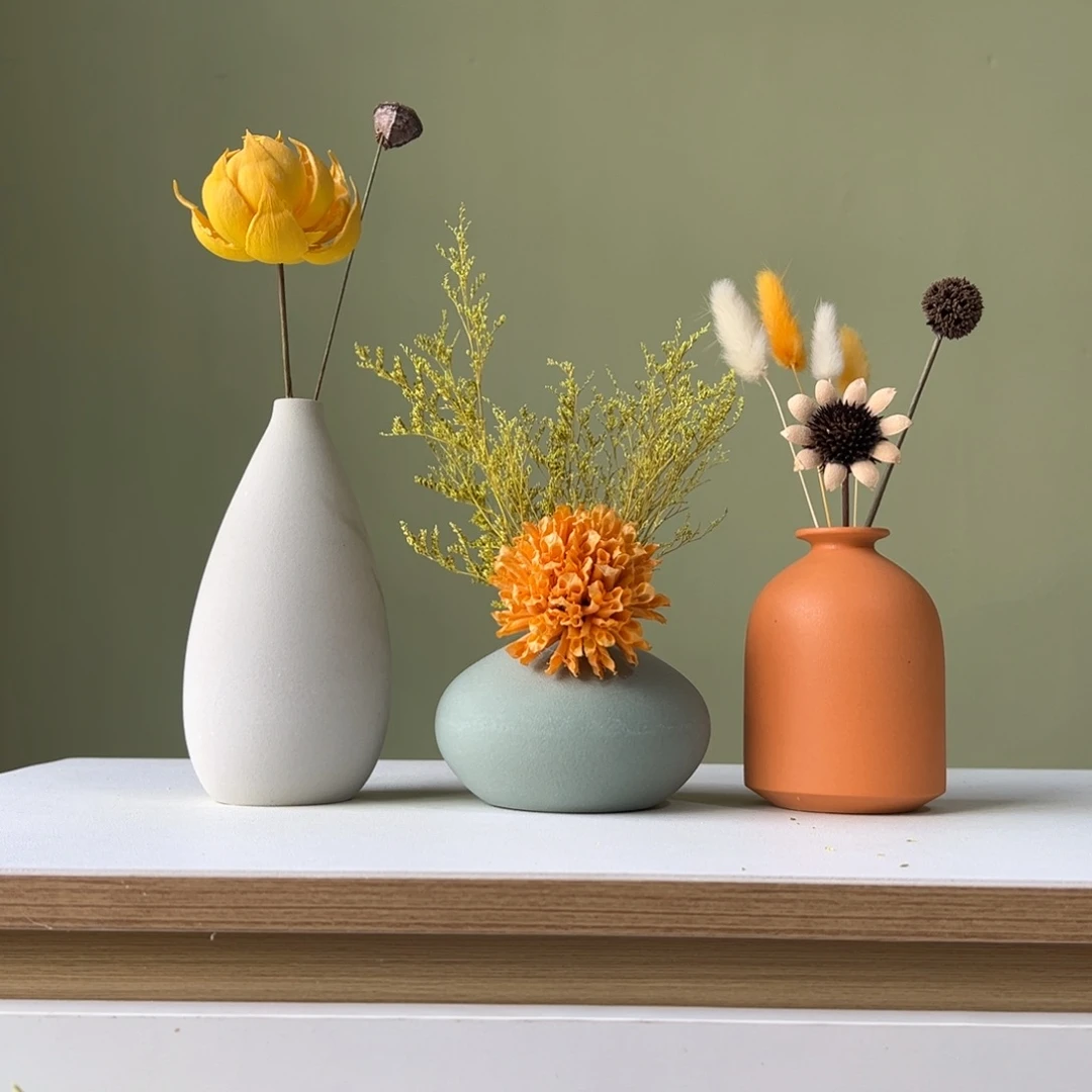 摆件花瓶带花高度20-30厘米左右