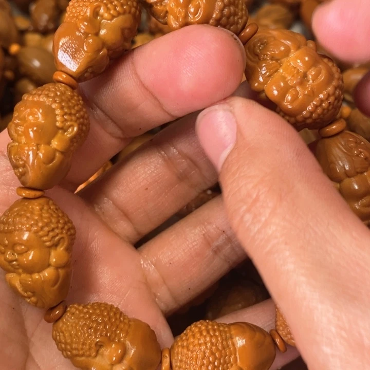 橄榄核手串/手链昨*橄榄宝宝佛加金刚结