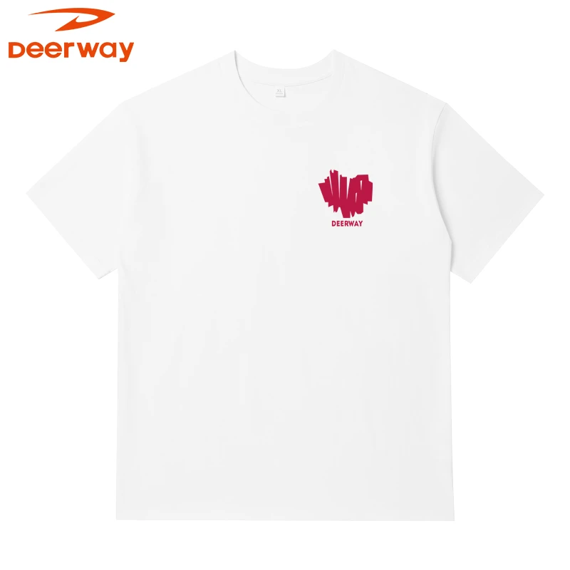 德尔惠夏季新款纯棉短袖T恤男户外休闲百搭透气印花大码男装上衣