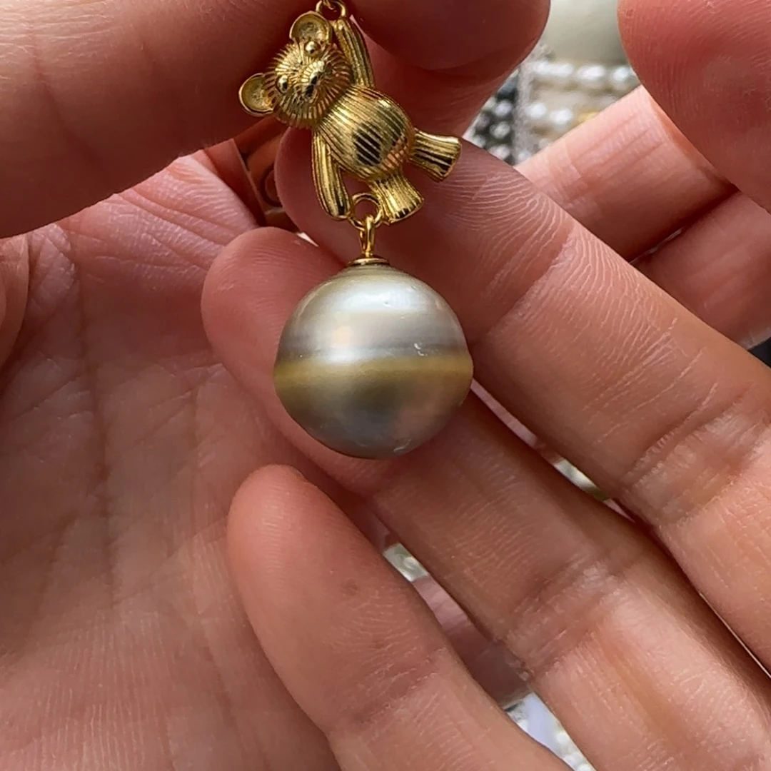 海水珍珠颈饰银S925镶嵌