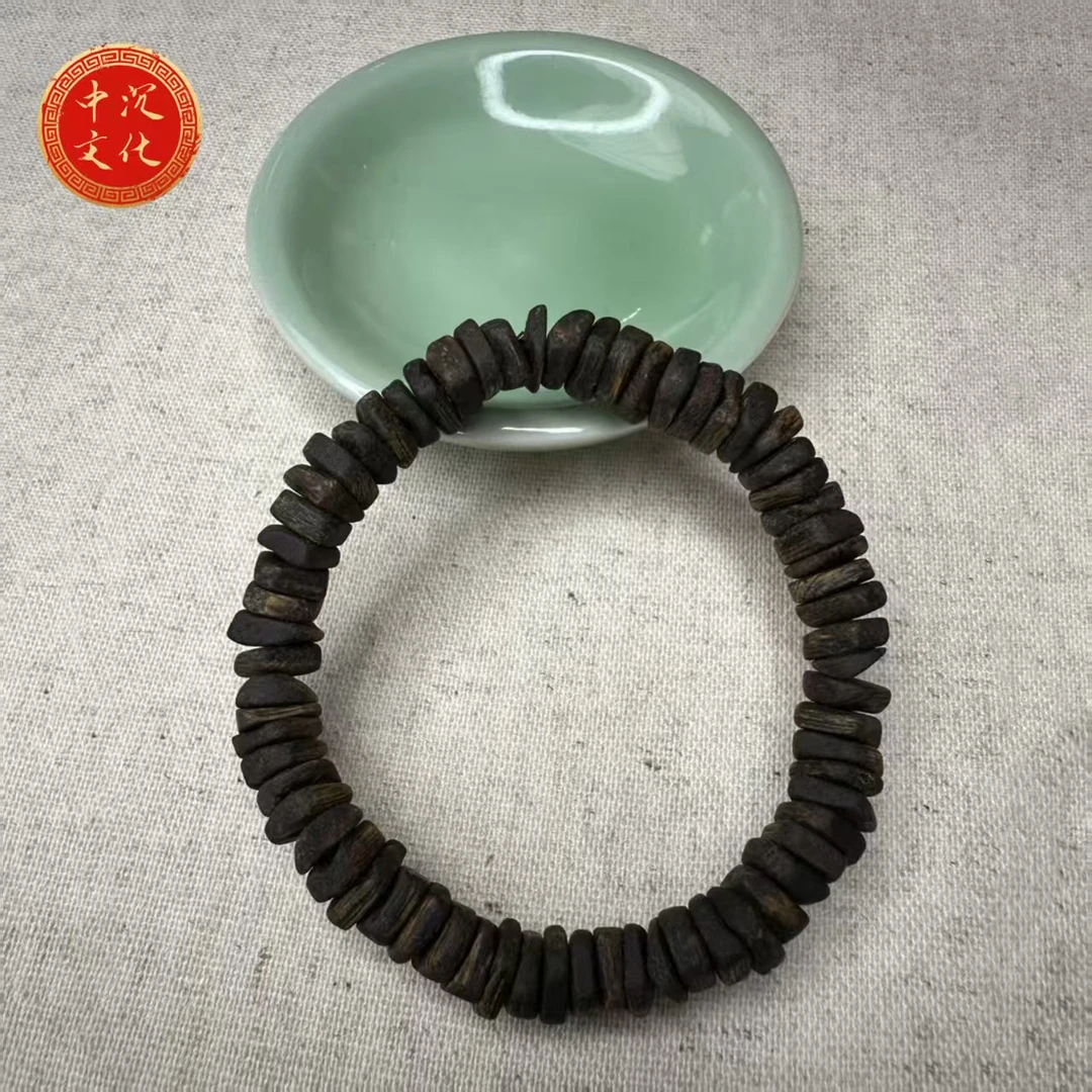 沉香【中沉文化】天然沉香手串沉水 随型片珠