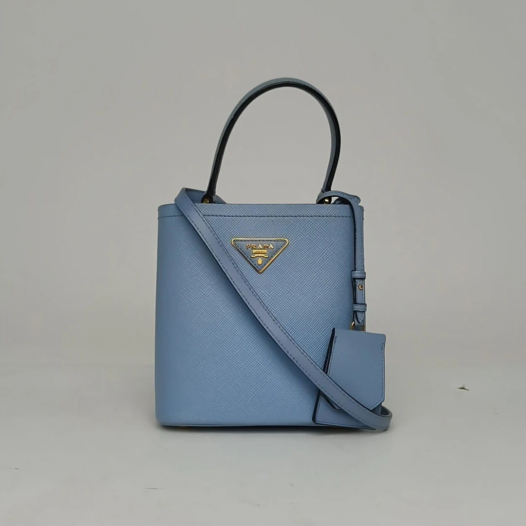 95新 Prada/普拉达 【娇】皮革C Panier 水桶 购物袋 17 010726