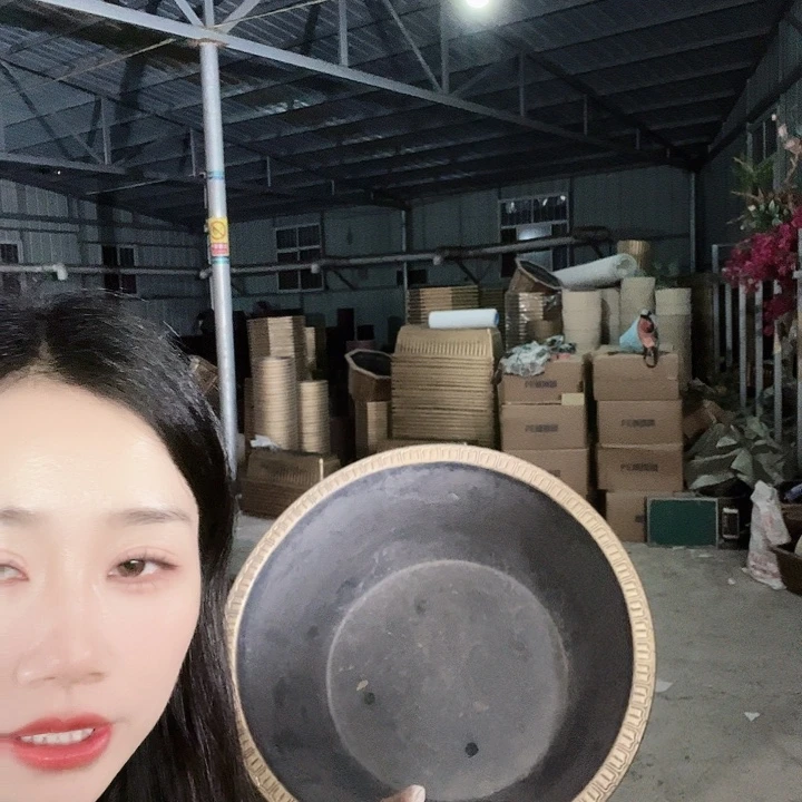 圆形120花盆一个有孔