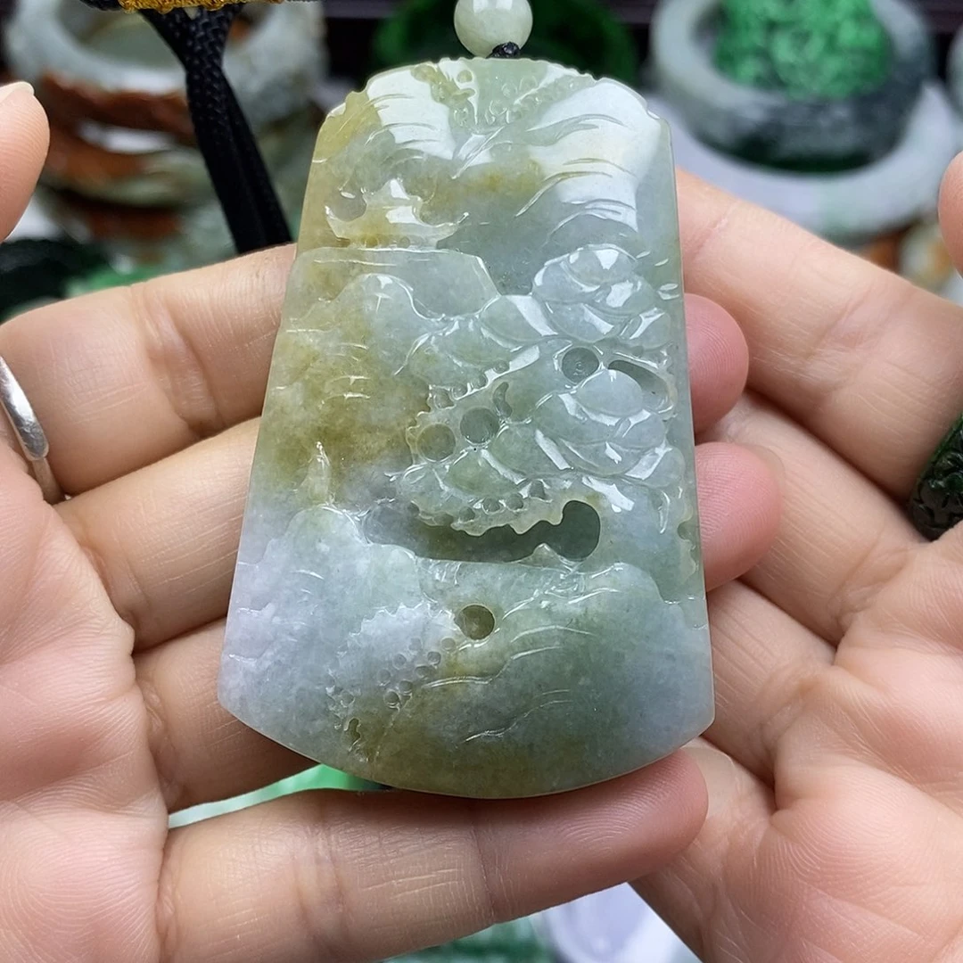 颈饰未镶嵌翡翠牌子